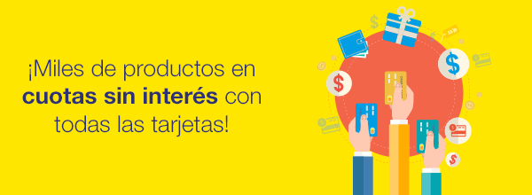 Ahora, todos los bancos y tarjetas ofrecen Cuotas Sin Interés. ¡ Aprovechá Cuotas Sin Interés en miles de ofertas pagando con MercadoPago!